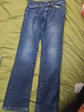 Old Navy Girl's Dark Blue Straight-Leg Jeans